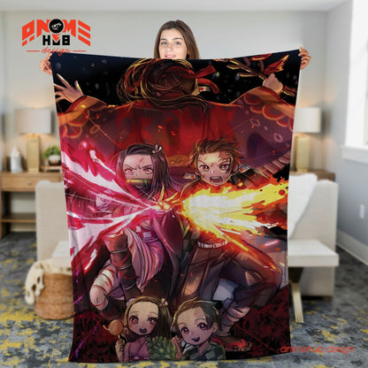 Demoon Slayerr 1 – Anime Blanket from ANIME HUB