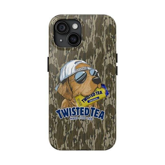 Twisted Tea 3 Hard Iced Tea Twisted Tea Golden Dog Hunting Camo Collection Phone Cases Phone Cover Hard Case Tough 2-piece Phone Case
