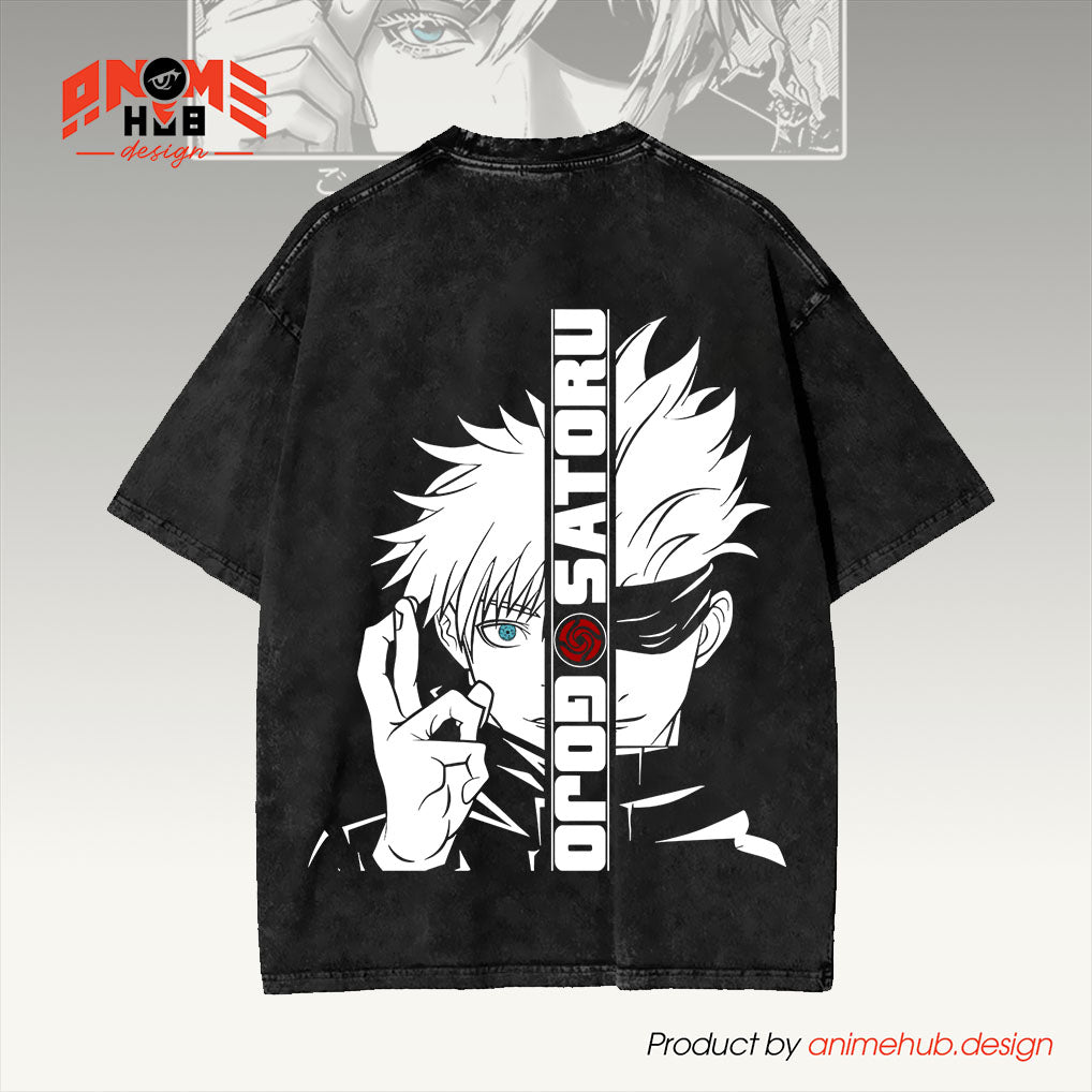 Jujustsuu Kaiisenn Double-Sided Unisex Washed Tee  –  Shirt ANIME HUB