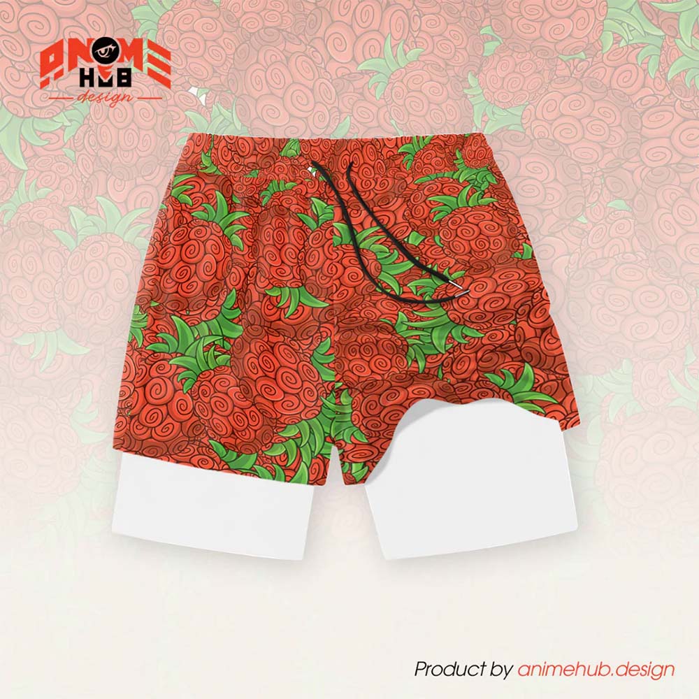 Anime Devil Fruit 9 – Onepiecee Streetwear Shorts ANIME HUB
