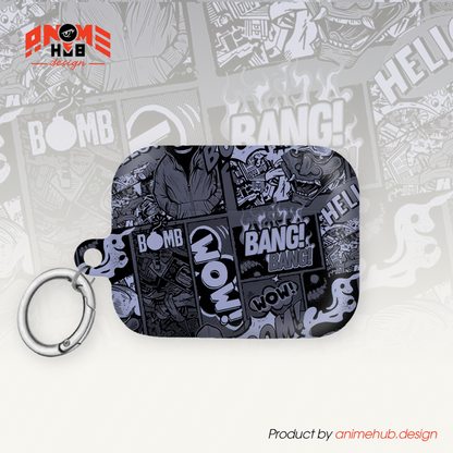 ¡BOOM! ¡BANG! ¡GUAU! 3 – Estuche para AirPods con estilo callejero de grafiti ANIME HUB