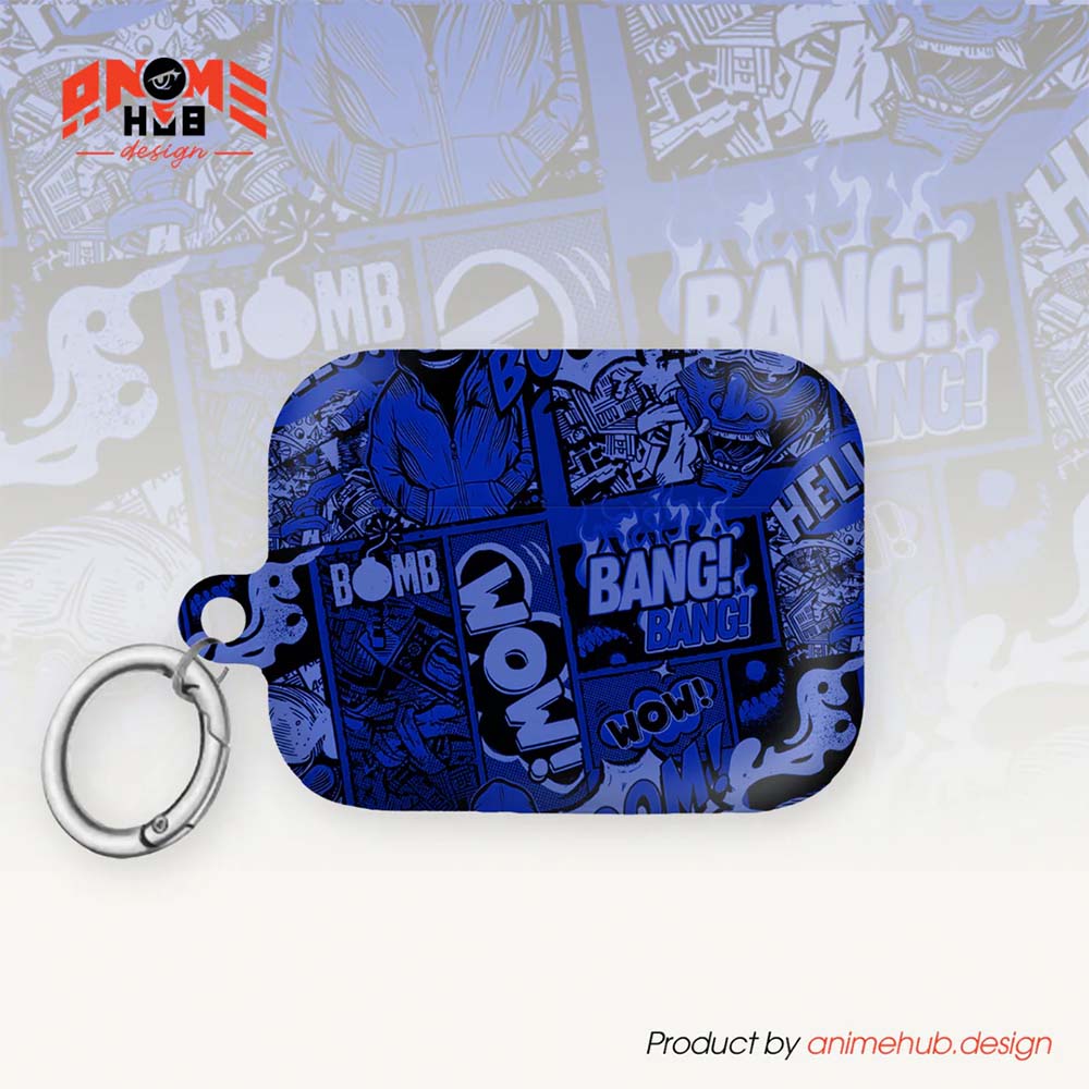 ¡BOOM! ¡BANG! ¡GUAU! 2 – Estuche para AirPods con estilo callejero de grafiti ANIME HUB