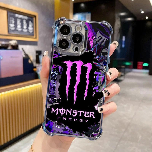 Purple Monster Energy Edition For Iphone/Samsung Cushion Drop Protection Phone Case