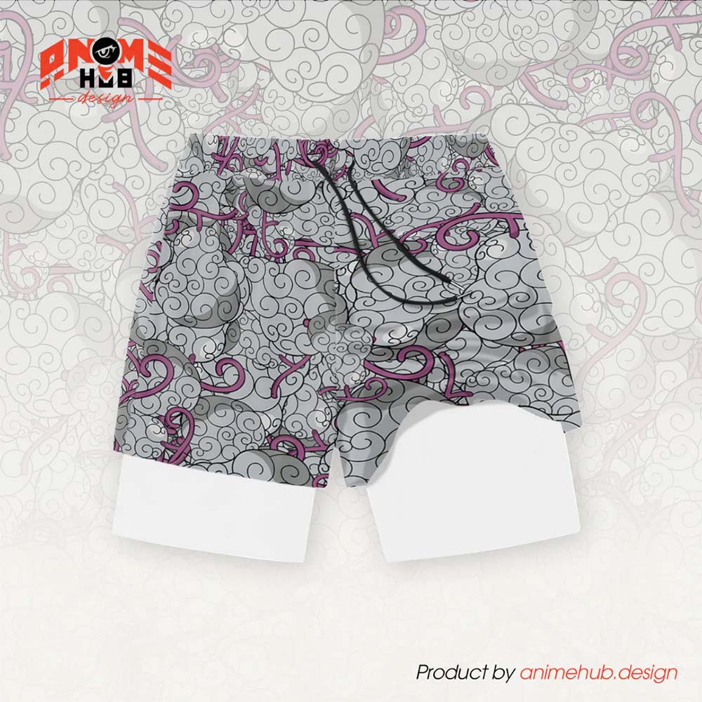 Anime Fruta del Diablo 10 – Pantalones cortos de Onepiecee ANIME HUB 