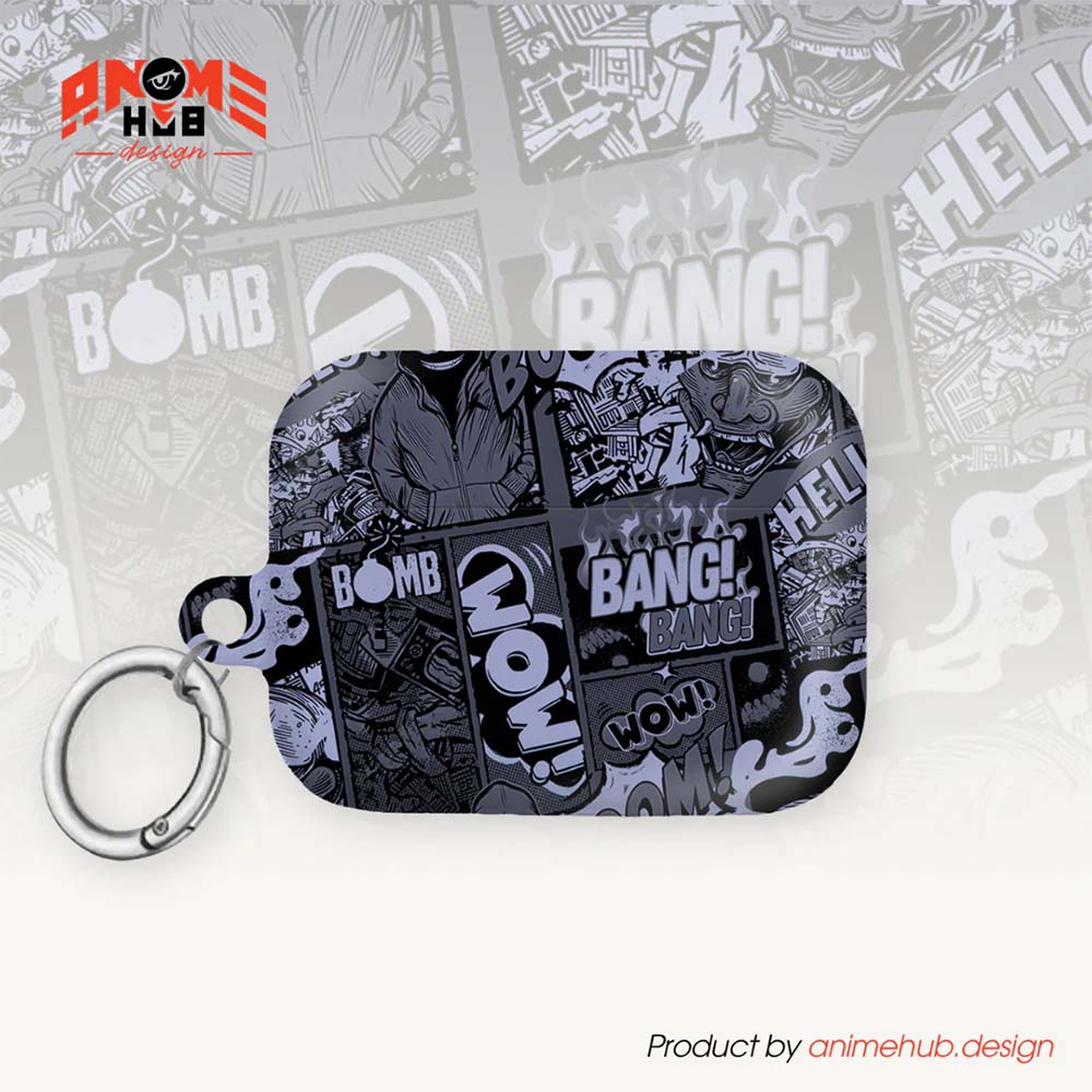 ¡BOOM! ¡BANG! ¡GUAU! 3 – Estuche para AirPods con estilo callejero de grafiti ANIME HUB