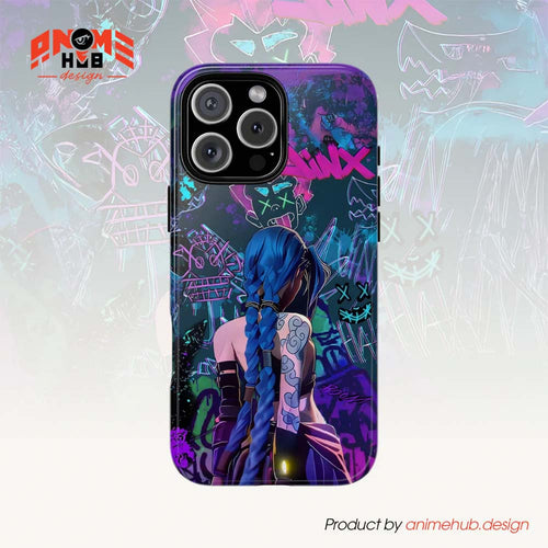 Jinx, Powder Arcane 4 – League of Legends Phone Case ANIME HUB