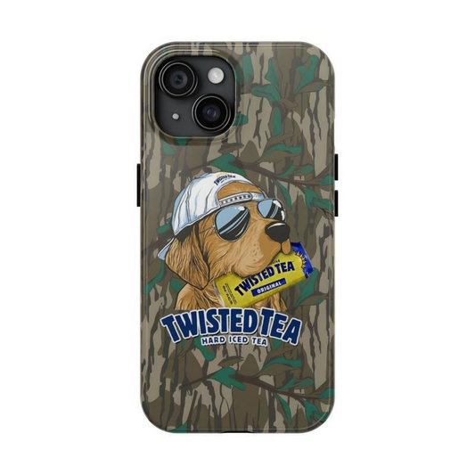 Twisted Tea 4 Hard Iced Tea Twisted Tea Golden Dog Hunting Camo Collection Phone Cases Phone Cover Hard Case Tough 2-piece Phone Case