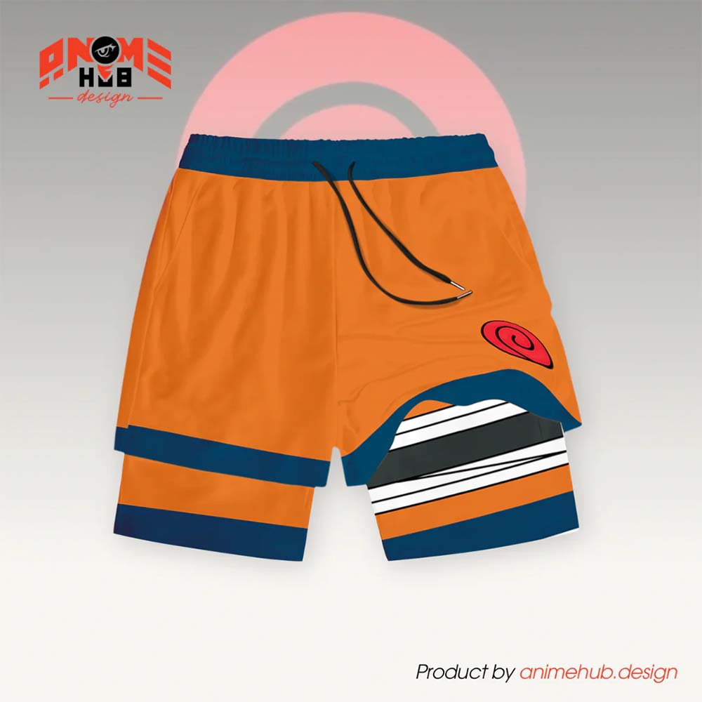 Uzumaki - Pantalones cortos de Narutoo Streetwear ANIME HUB 