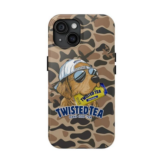 Twisted Tea 1 Hard Iced Tea Twisted Tea Golden Dog Hunting Camo Collection Phone Cases Phone Cover Hard Case Tough 2-piece Phone Case