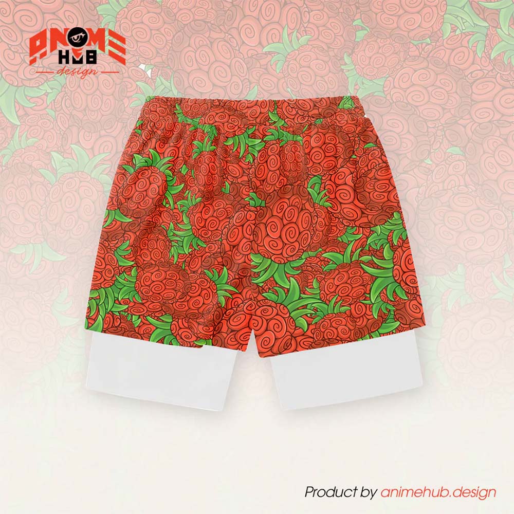Anime Devil Fruit 9 – Onepiecee Streetwear Shorts ANIME HUB