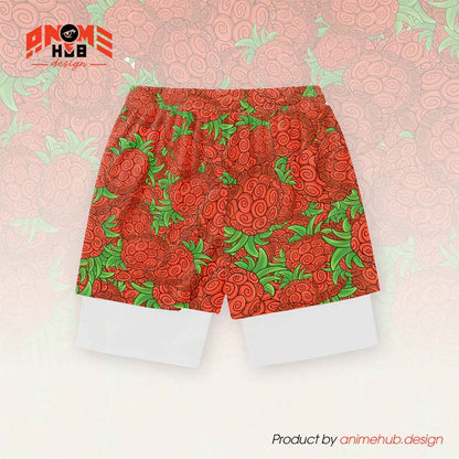 Anime Devil Fruit 9 – Onepiecee Streetwear Shorts ANIME HUB
