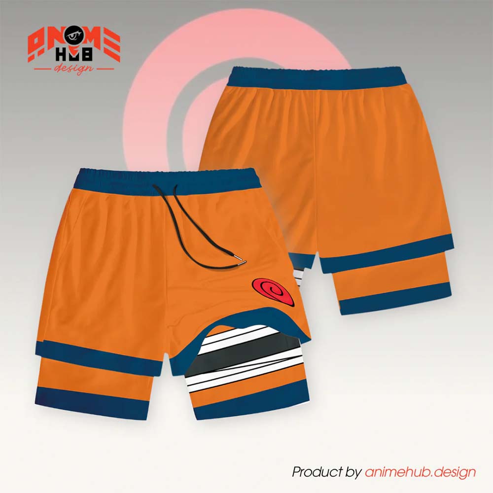 Uzumaki - Pantalones cortos de Narutoo Streetwear ANIME HUB 
