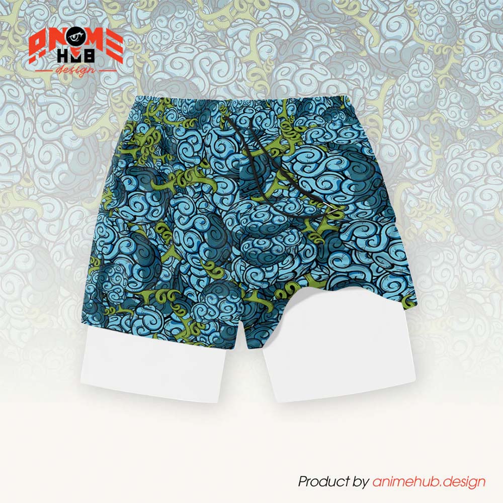 Anime Fruta del Diablo 12 – Pantalones cortos de Onepiecee ANIME HUB 