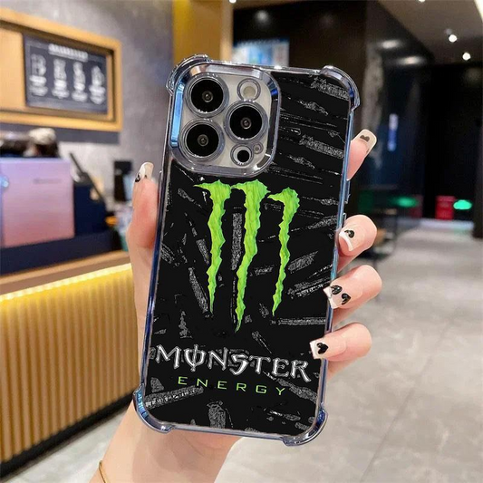 Black Monster Energy Edition For Iphone/Samsung Cushion Drop Protection Phone Case