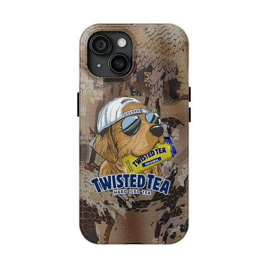 Twisted Tea 5 Hard Iced Tea Twisted Tea Golden Dog Hunting Camo Collection Phone Cases Phone Cover Hard Case Tough 2-piece Phone Case