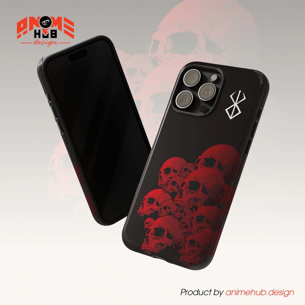 Berrserkk Manga Skull Phone Case 1 – Dark Anime Design ANIME HUB