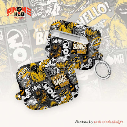 ¡BOOM! ¡BANG! ¡GUAU! 9 – Estuche para AirPods con estilo callejero de grafiti ANIME HUB