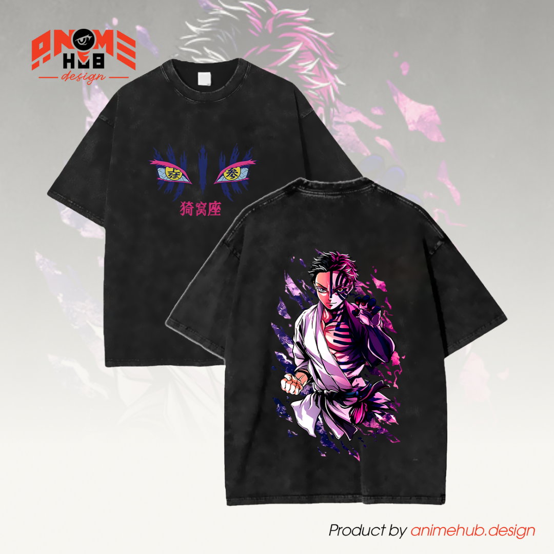 Demoon Slayerr Double-Sided Unisex Washed Tee – Anime Akazzaa 4 Shirt ANIME HUB