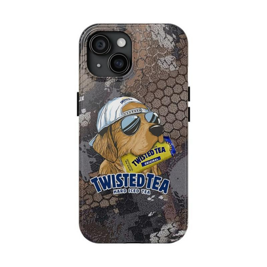 Twisted Tea 6 Hard Iced Tea Twisted Tea Golden Dog Hunting Camo Collection Phone Cases Phone Cover Hard Case Tough 2-piece Phone Case