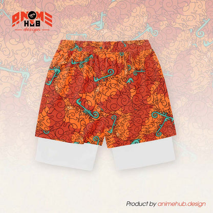 Anime Fruta del Diablo 4 – Pantalones cortos de Onepiecee ANIME HUB 