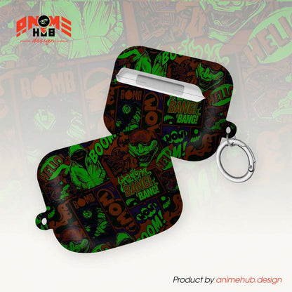 ¡BOOM! ¡BANG! ¡GUAU! 4 – Estuche para AirPods con estilo callejero de grafiti ANIME HUB