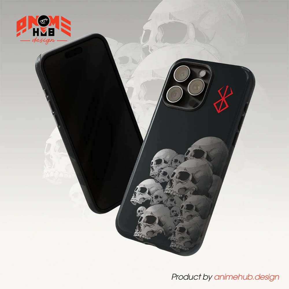 Berrserkk Manga Skull Phone Case – Dark Anime Design ANIME HUB