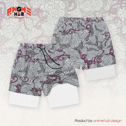 Anime Fruta del Diablo 10 – Pantalones cortos de Onepiecee ANIME HUB 