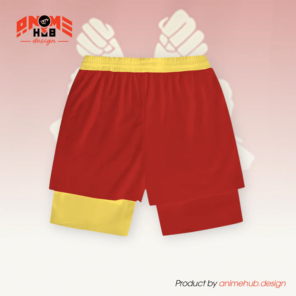 One Piecee Shorts  – Luuffyy Punchs Symbol Design ANIME HUB