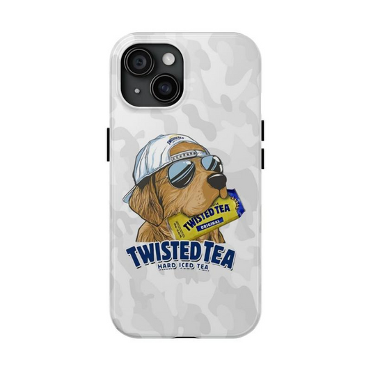 Twisted Tea 7 Hard Iced Tea Twisted Tea Golden Dog Hunting Camo Collection Phone Cases Phone Cover Hard Case Tough 2-piece Phone Case