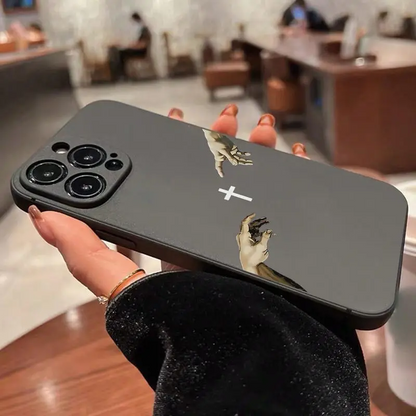 Jesus Phone case, Creative Cross Pattern Phone Case, Anti-drop Shockproof Phone Protective Cover