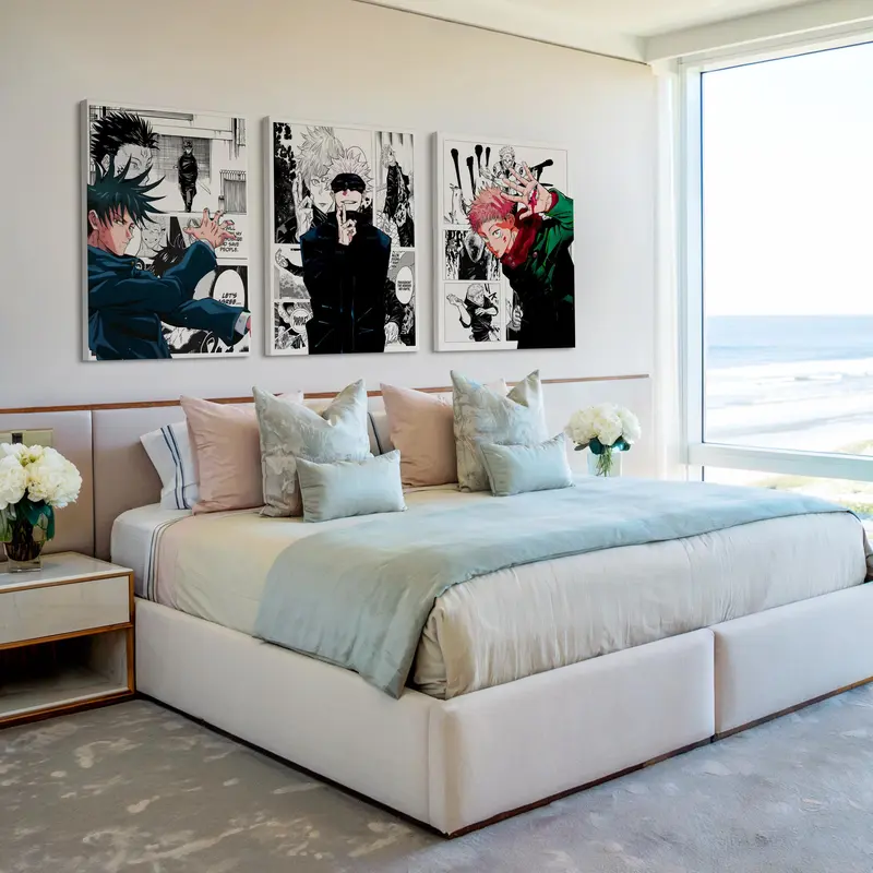 Jujutsu Kaisen Poster Set of 3 Wall Art, Anime Wall Art Prints, Anime Rare Art Prints, Jujutsu Kaisen Anime Poster, Manga Poster Gift