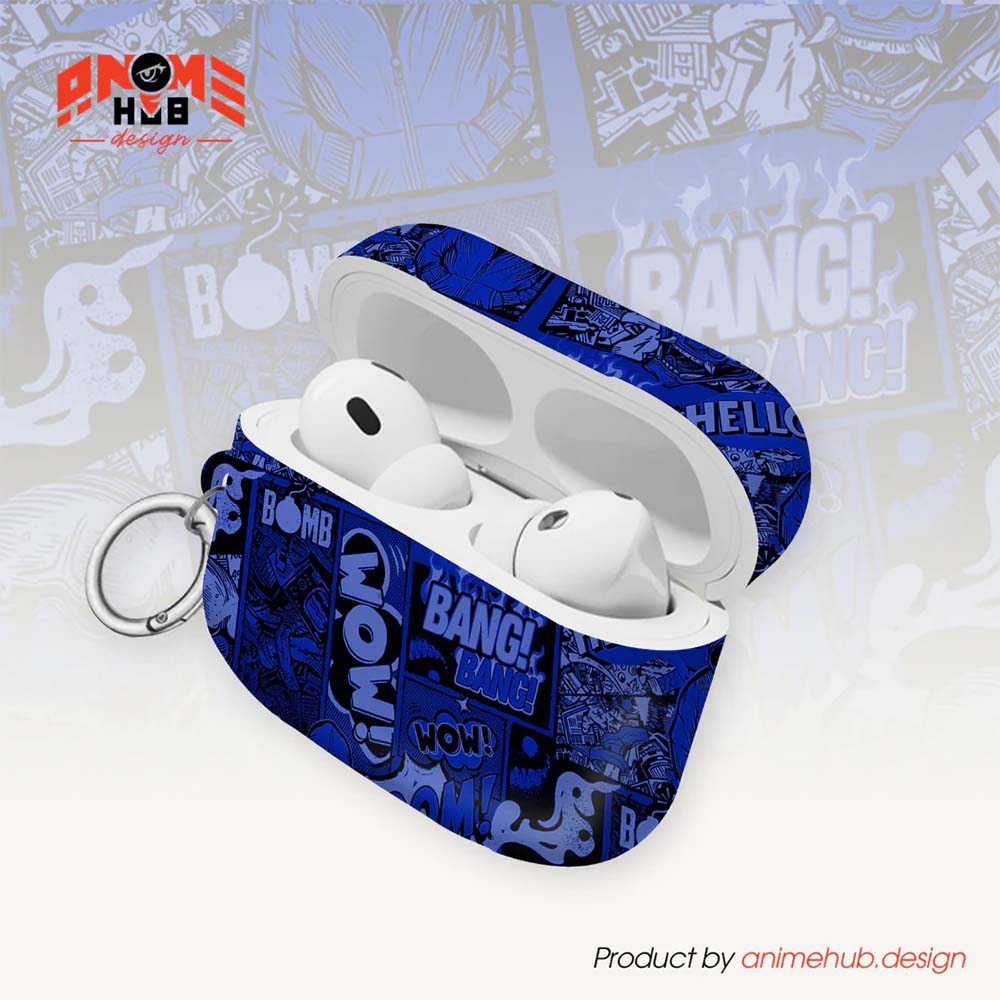 ¡BOOM! ¡BANG! ¡GUAU! 2 – Estuche para AirPods con estilo callejero de grafiti ANIME HUB