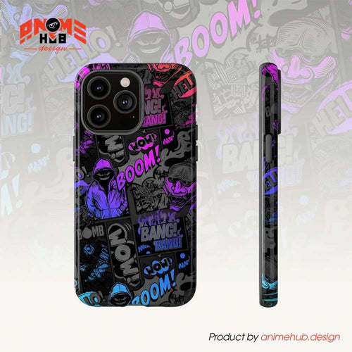 BOOM! BANG! WOW! 9 – Graffiti Street Style Phone Case ANIME HUB