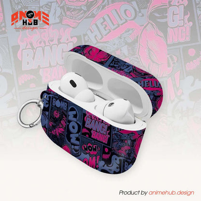 ¡BOOM! ¡BANG! ¡GUAU! 7 – Estuche para AirPods con estilo callejero de grafiti ANIME HUB
