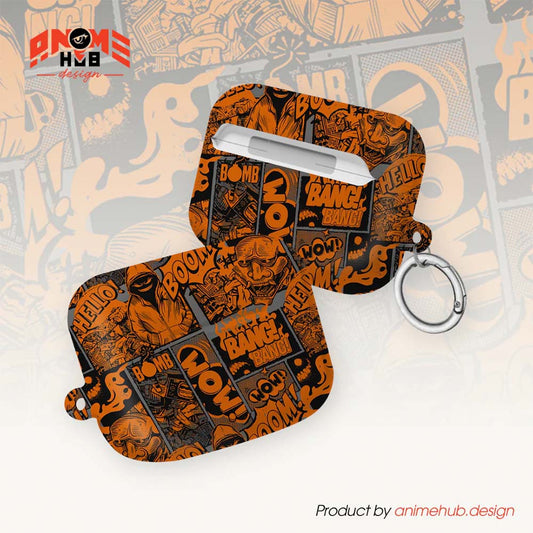 ¡BOOM! ¡BANG! ¡GUAU! 6 – Estuche para AirPods con estilo callejero de grafiti ANIME HUB