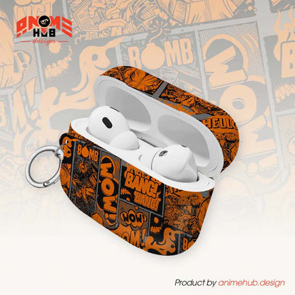¡BOOM! ¡BANG! ¡GUAU! 6 – Estuche para AirPods con estilo callejero de grafiti ANIME HUB