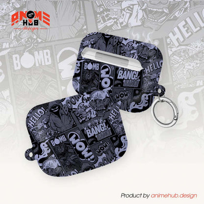 ¡BOOM! ¡BANG! ¡GUAU! 3 – Estuche para AirPods con estilo callejero de grafiti ANIME HUB