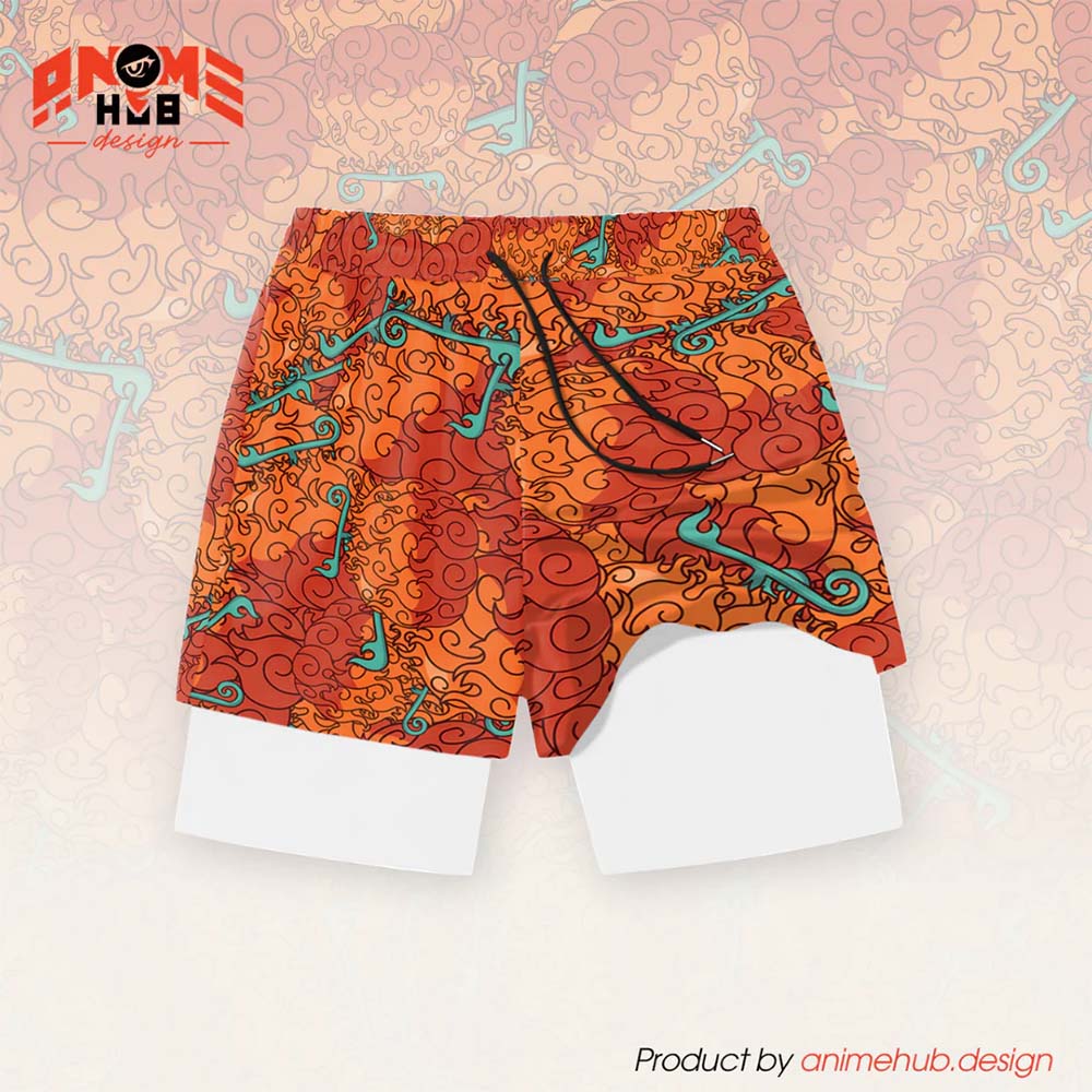 Anime Fruta del Diablo 4 – Pantalones cortos de Onepiecee ANIME HUB 