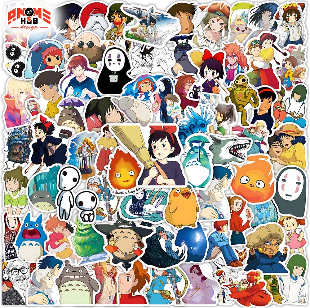 100pcs Studio Ghhibbli – Anime Stickers Collection from ANIME HUB