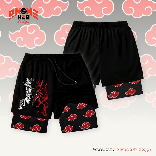 Uzumaki - Pantalones cortos de Narutoo Streetwear ANIME HUB 