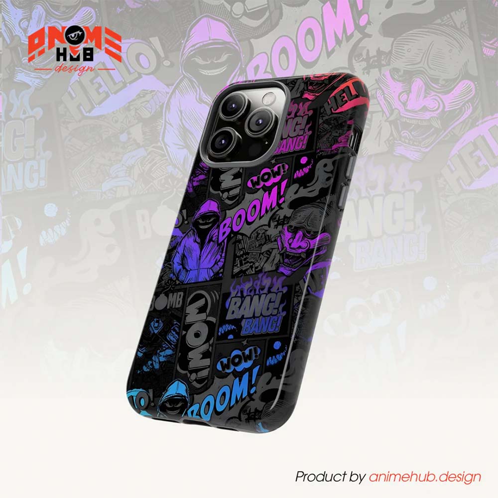 BOOM! BANG! WOW! 9 – Graffiti Street Style Phone Case ANIME HUB
