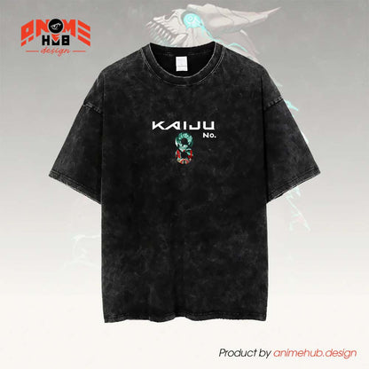 Kaaijuuu No. 8 Monster Double-Sided Unisex Washed Tee – Anime Graphic Shirt ANIME HUB