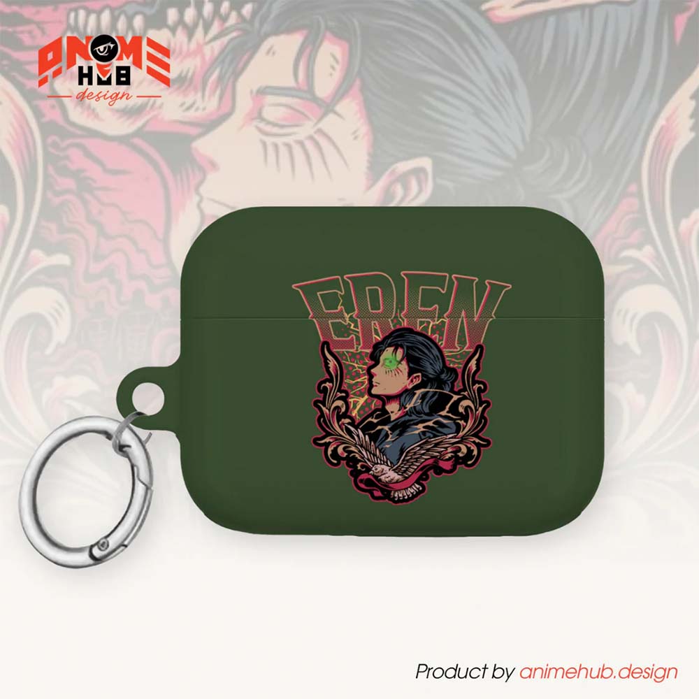 Funda para AirPods de Anime de Eren Attack on Titan 2 - ANIME HUB