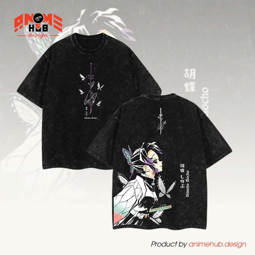 Demoon Slayerr Double-Sided Unisex Washed Tee – Anime Kocchhō Shhinobbu Shirt ANIME HUB