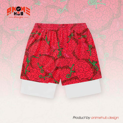 Anime Fruta del Diablo 3 – Pantalones cortos de Onepiecee ANIME HUB 