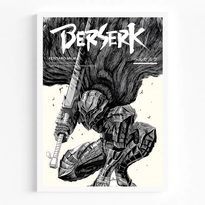 Póster de Griffith del anime Berserk | Arte mural de Berserk | Póster de Berserk | Impresión decorativa de alta calidad