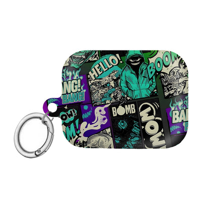 ¡BOOM! ¡BANG! ¡GUAU! 8 – Estuche para AirPods con estilo callejero de grafiti ANIME HUB