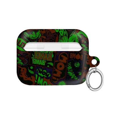¡BOOM! ¡BANG! ¡GUAU! 4 – Estuche para AirPods con estilo callejero de grafiti ANIME HUB