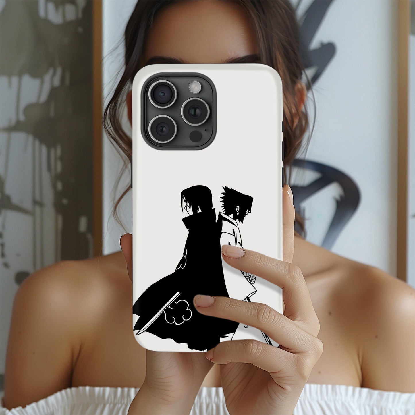 Narutoo 3 – Itachi & Sasuke Uchiha Throne Scene Phone Case ANIME HUB