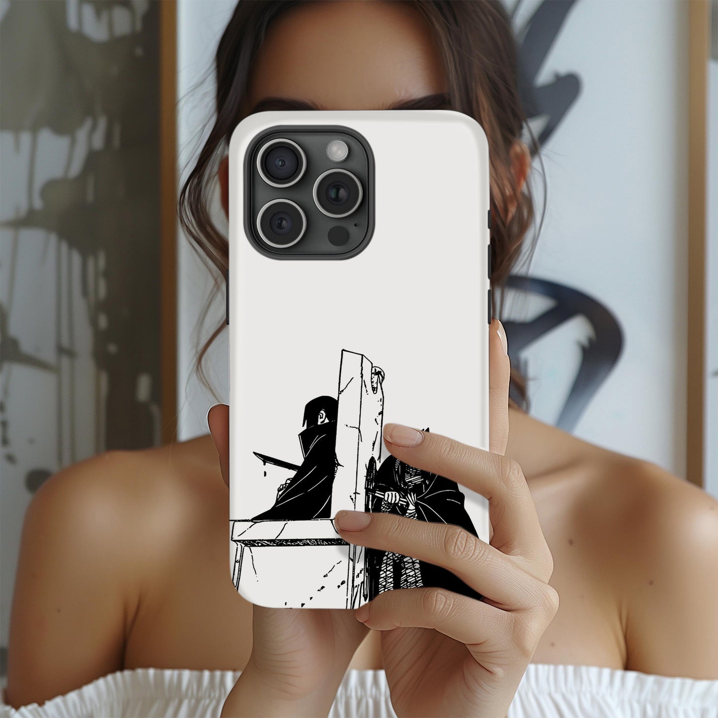 Narutoo 1 – Itachi & Sasuke Uchiha Throne Scene Phone Case ANIME HUB